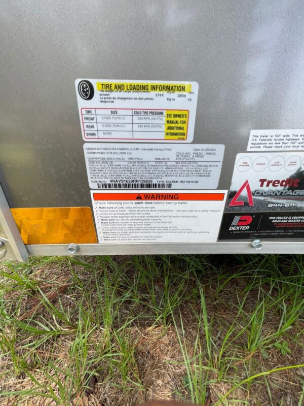 2024 Enclosed Trailer 8.5x16 - Image 8