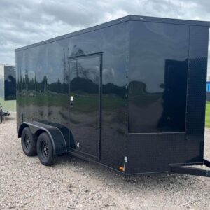 Black V nose enclosed trailer -2021