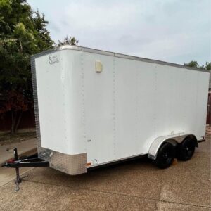 Enclosed Trailer white-2022