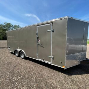 Enclosed Trailer 2021-silver 8.5x20