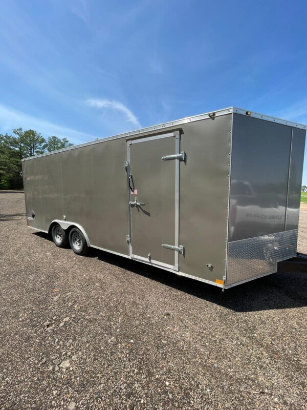 Enclosed Trailer 2021-silver 8.5x20