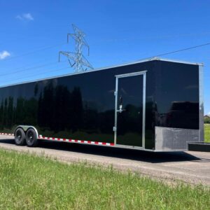 enclosed trailer 2023-black 8.5x24