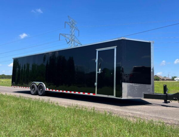 enclosed trailer 2023-black 8.5x24